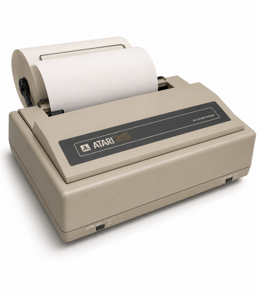 The Atari 825 dot matrix printer