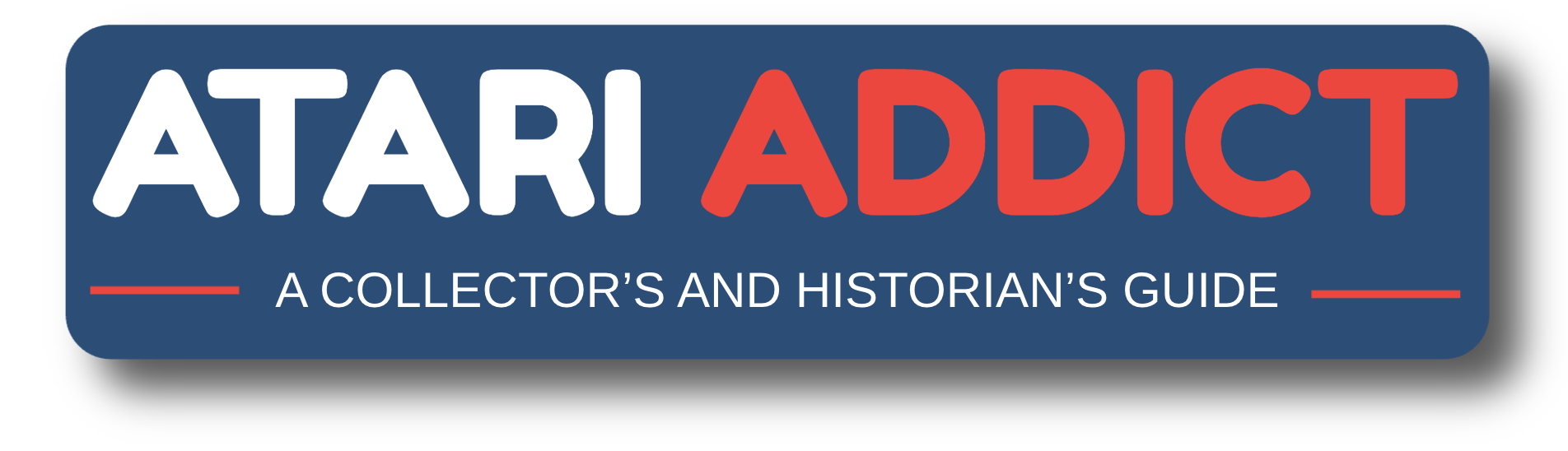 Title header that reads Atari Addict, a collector's and historian's guide